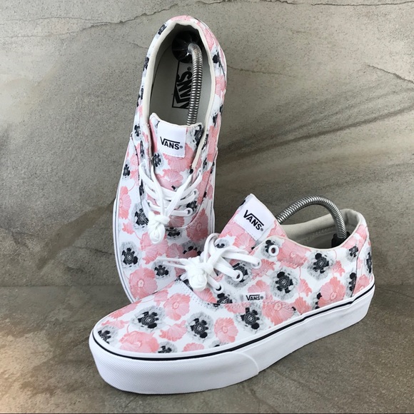 Vans Pink Platform Flower Vans Doheny Floral Print 2025